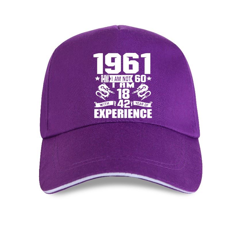 New Cap Hat  Funny Made In 1961 60th Birthday Gift Print Joke 60 Years Awesome Husband Casual Baseball Cap Cotton Unisex