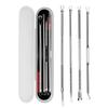 4Pcs Blackhead Acne Remover Set Beauty Skin Care Pore Cleaner Acne Needle Pimple Stainless Steel Pimple Needles Removal Tools