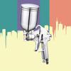 400ml Airbrush Spray Gun Sprayer Alloy Painting Atomizer Tool with Hopper for Painting Cars
