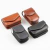 Portable Leather PU Glasses Case Belt Wearable Folding Glasses Storage Box
