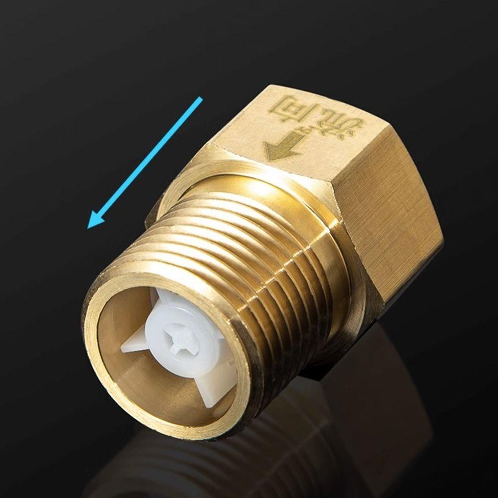 Латунный односторонний клапан Золотой Серебряный Обратный клапан Портативный обратный клапан Водонагреватель