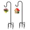 Flower Pot Holder Height Adjustable Rustproof Corrosion Resistant Bird Feeder Pole Solar Light Lantern Hanger Hook