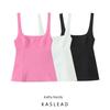 Kaslead New Arrival Women's Clothing Fashion Style Fashion Minimalist Back Bowknot Decoration Tops 3152017