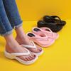 Lightweight Flip-Flops Women's Home Slippers Sandals Solid Color Thick Bottom Shower Slippers Women's EVA One Piece Non-Slip Bathroom Slippers