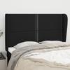 VidaXL Headboard with Ears Black 147x23x118-128 Cm Fabric3117816