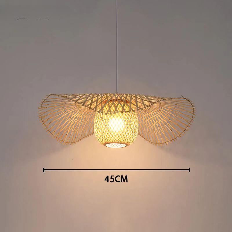 Chinese Style Bamboo Pendant Lights Creative Tatami Lights Lamp for Dining Room Restaurant Hanglamp E27 Suspension Luminaire