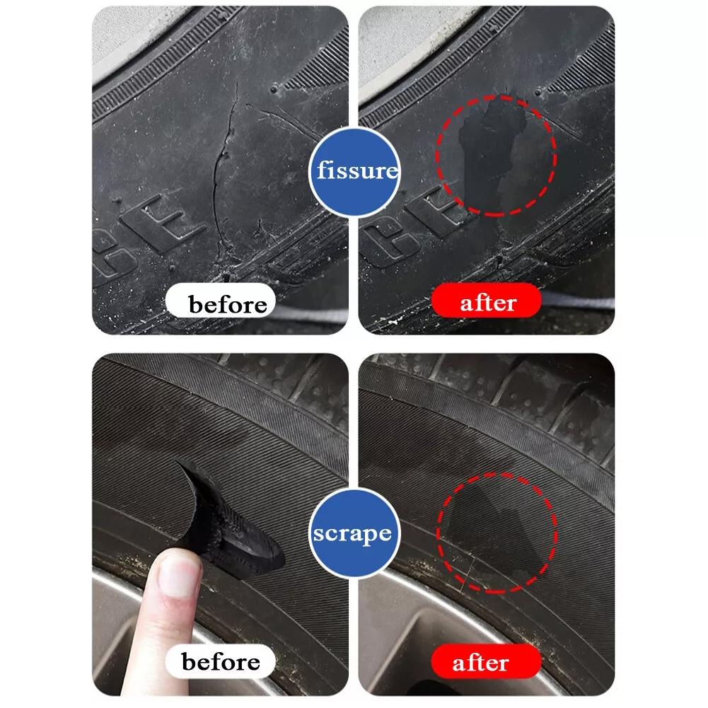 30g Car Seal Tire Glue Crack Repair Multifunctional Instant Glue Adhesive Rubber Bonding Glue Sidewall Puncture Tire Repair Glue