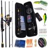 Fishing Rods Reels Combo Spinning Reel with Fishing Line Baits Accessories Lure Fishing Full Set