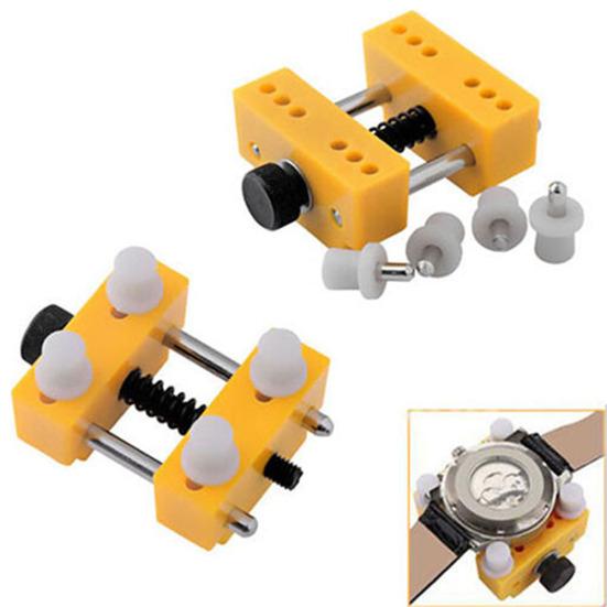 Adjustable Watch Back Case Opener Fixing Holder Case Watchmaker Repair Tool