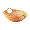 Handwoven Fruit Basket Bowl Kitchen Counter Decorative Household with Double Handle Storage