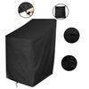 Chair Cover Waterproof Detachable Dustproof PVC Coating Outdoor Patio Backyard Covers Accessories with Storage Bag