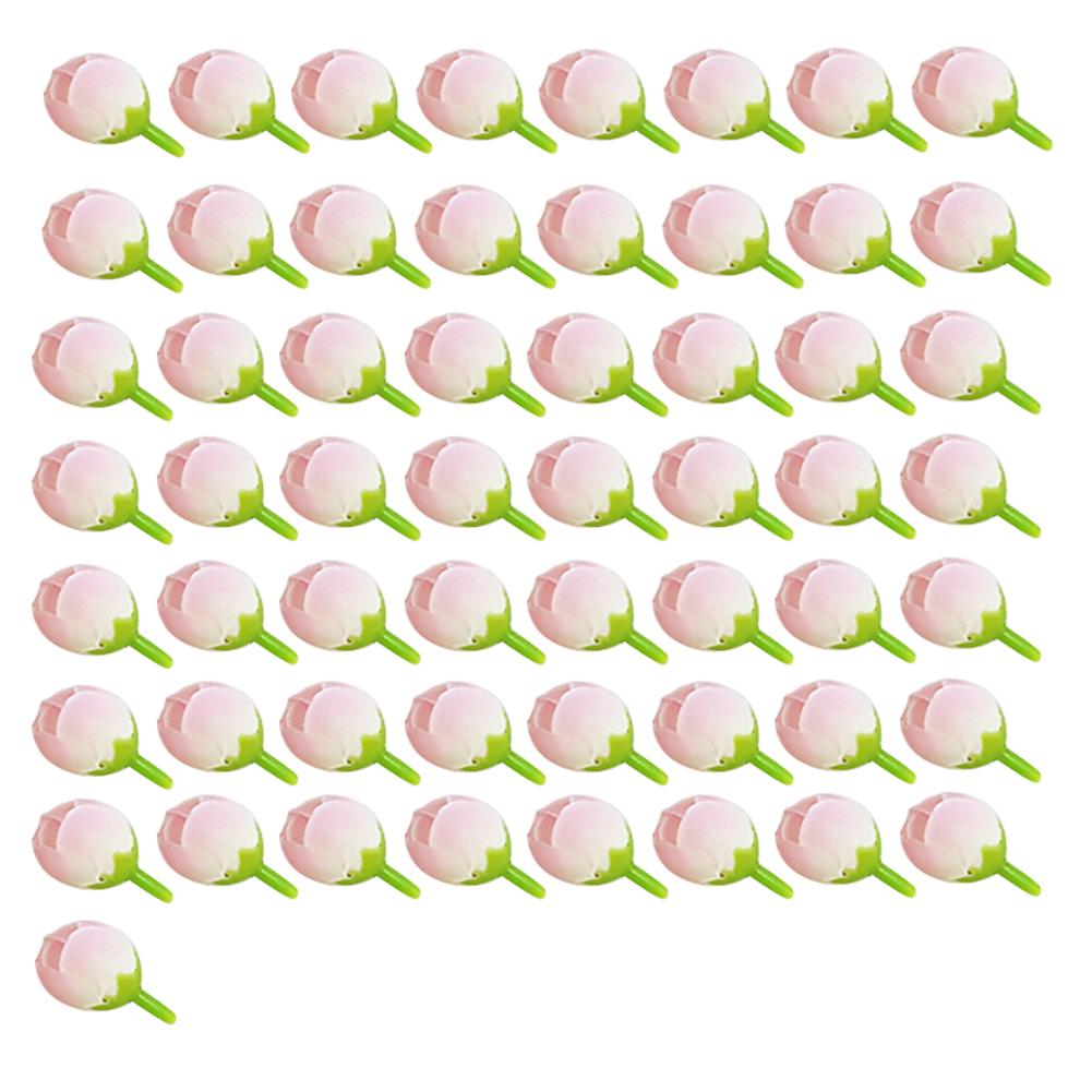 50 шт. 2 см поддельные бутоны роз искусственный цветок свадебный букет невесты DIY Декор для вечеринки Рождественский орнамент