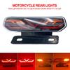 Motorcycle Rear Lights LED Motorcycle Brake Light ATV Tail Light Motorbike Stop Turn Signal Direction Indicator Blinker