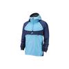 Colorblock Half-Zip Woven Hooded Jacket Men Outerwear Blue BV5386-412