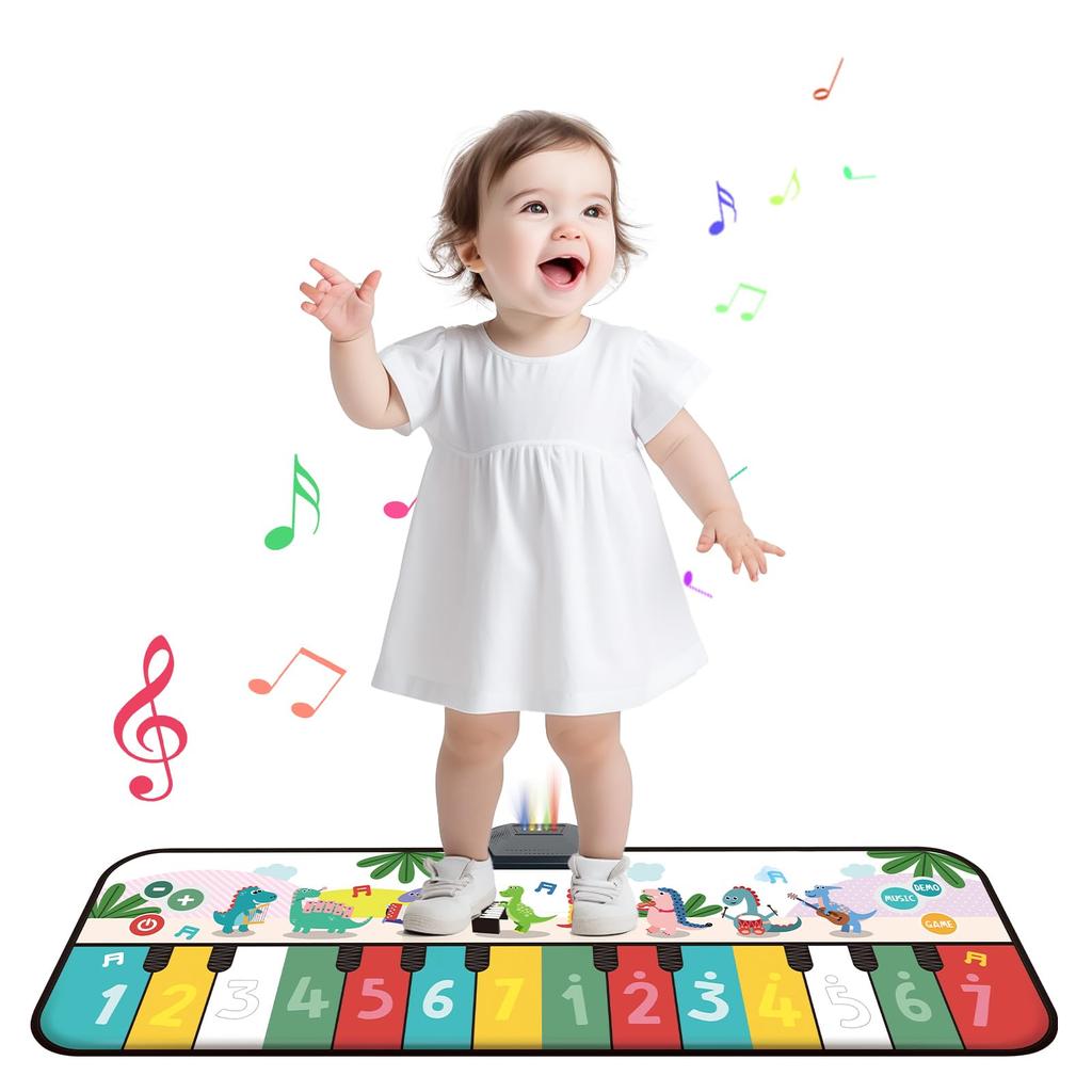Piano Mat Toy Skirfy Dance Educational Toy for Music 14 8 Types of Musical Volume Birthday Music Game Music Demo Piano Keyboard Waterproof Musical