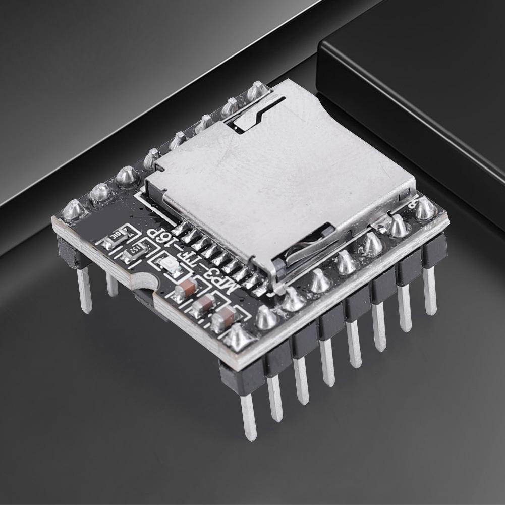 DFPlayer Mini MP3 Player Module TF Card U Disk for Arduino Mini MP3 DF Player Audio Voice Module IO/Serial Port/AD MP3-TF-16P