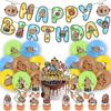 Gifts Paper Capybara Birthday Party Latex Cartoon Happy Birthday Capybara Banner Cake Topper