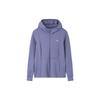 Comprehensive Training Series Solid Color Zipper Hooded Long Sleeve Jacket Women Jackets Moran-Purple 162337717-2