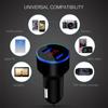 Car Charger Dual Usb Port Cigarette Lighter With Led Voltage Current Display Car Charger Adapter Universal 15w Multifunctional