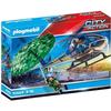 Playmobil 70569 Police Helicopter and Paratrooper, City Action, Police, Ages 4 and Up