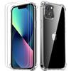 Case - for iPhone - 13 - Shockproof - Transparent - Ultra Slim