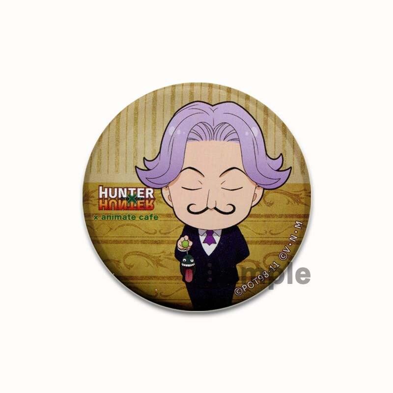 58mm Anime Hunter X Hunter Brooches Cartoon Cosplay Badges for Backpack Clothes Fashion Jewelry Accessories Manga Icon Pin Decor