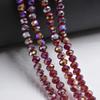 Dark Red Series Shining Multicolor 4/6mm Crystal Beads Rondelle Shape Jewelry Findings Earring Glass Quartz Charms Bracelet Accessories