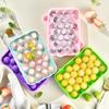 25 Grids Silicone Ice Grid Ball Ice Cube Mold with Cover Ice Storage Box Easy To Demould Bar Home Party Kitchen Tools
