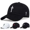 Fashion Waterdrop Cross Embroidered Cotton Baseball Cap Outdoor Sports Casual Hat Spring and Autumn Travel Hats Hip Hop Caps Accessories