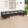 Day and Night - Day and Night Garden Furniture Set 7 Pieces Solid Black Pine Wood