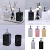 Soap Dispenser Bottle European Marble Pattern Liquid Pump Bottles Leakproof Travel Size