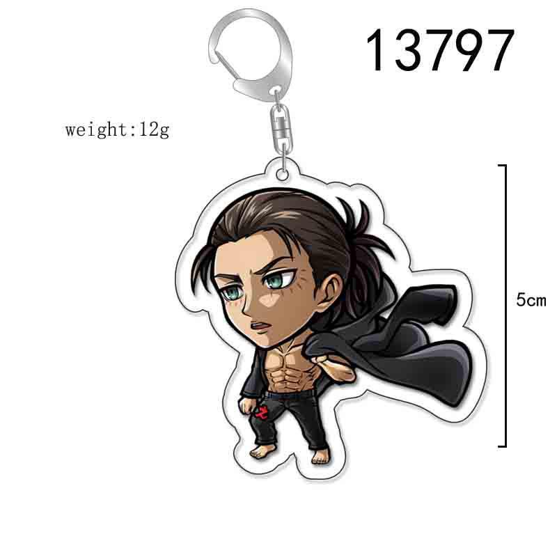 Attack On Titan Acrylic Keychain Pendant - Creative Anime Jewelry Gift