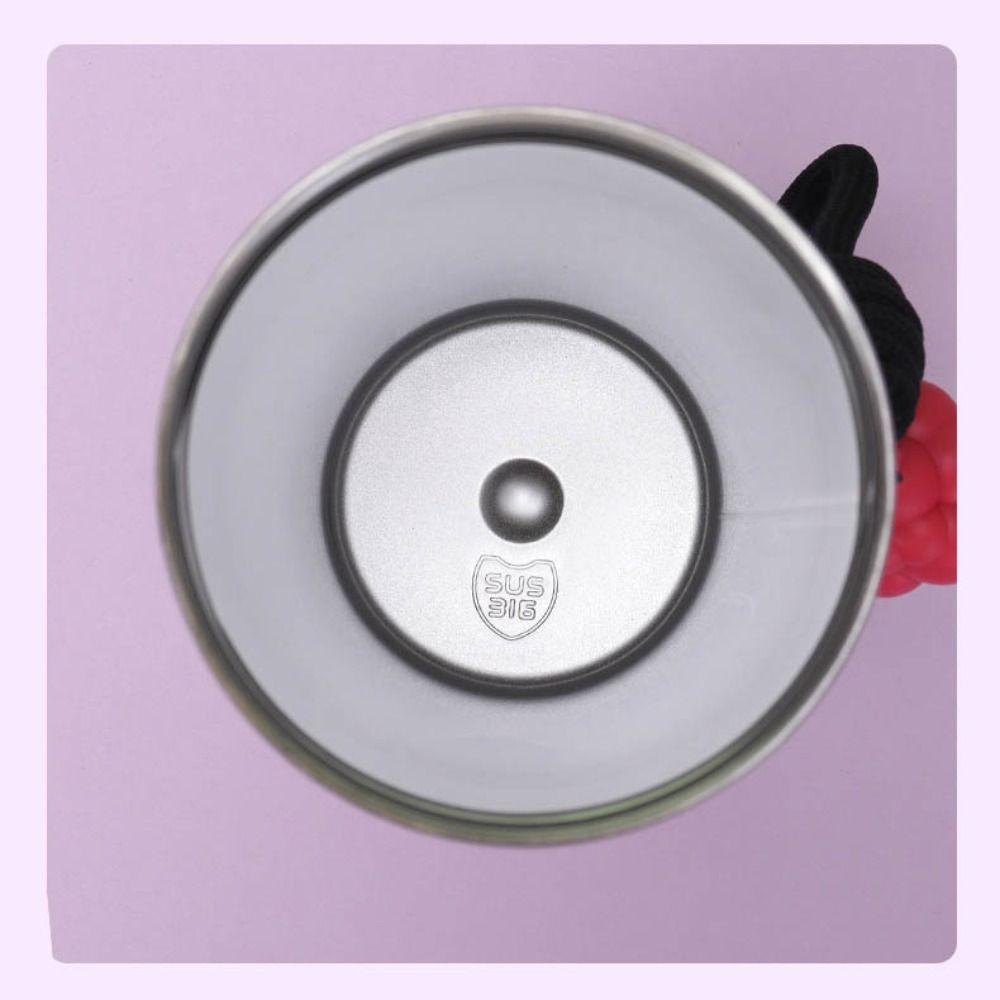 316 Stainless Steel Insulated Cup Bow Thermal Water Bottle Vacuum Cup for Student Children