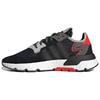 Originals Nite Jogger Fabric Suede Sports Comfortable Non-Slip Low-Top Lifestyle Casual Shoes Unisex Casual Shoes Black Red G26311