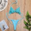 Halter Mini Bikini Female Swimsuit Women Swimwear Two-pieces Bikini Set Luxury Pearl Bather Bathing Suit