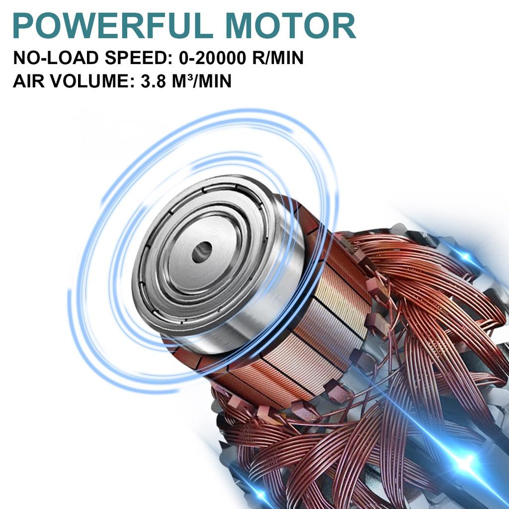 2200W 2 IN 1 Electric Cordless Air Blower Blowing Suction 180Rotation Dust Collector Leaf Cleaner For Makita 18V Battery