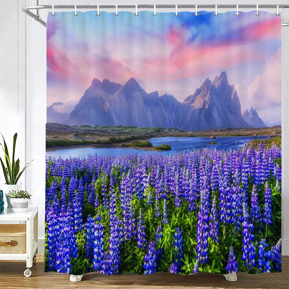 3d Printing Green Forest Waterfall Shower Curtains Waterproof Bathroom Curtain With Hooks Bath Curtain 180*200 Polyester Fabric