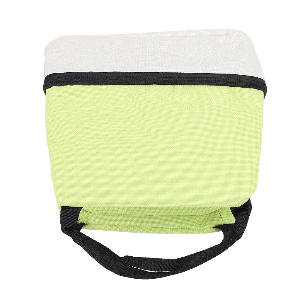 Insulated Lunch Bag Double Layer Oxford Cloth Bento Box Bag for Work School Green