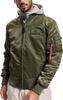 Winter Jacket Alpha Industries MA-1 D-Tec Hood Bomber Jacket (183110) Rep.gray (183110-257)