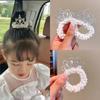 Children's Crown Hairbands Little Princess Beautiful Pearl Rhinestone Elastic Hairbands Girl Birthday Headwear