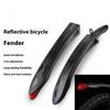 1 Set High Toughness Bike Front Rear Mudguard For 26-27.5 Inch Mtb S Bike Accessories Reflective Bicycle