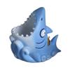 Shark Shape Pen Holder Stable Non-Slip Design Storage Box Large Capacity Stationery Makeup Brush Toothbrush Organizer