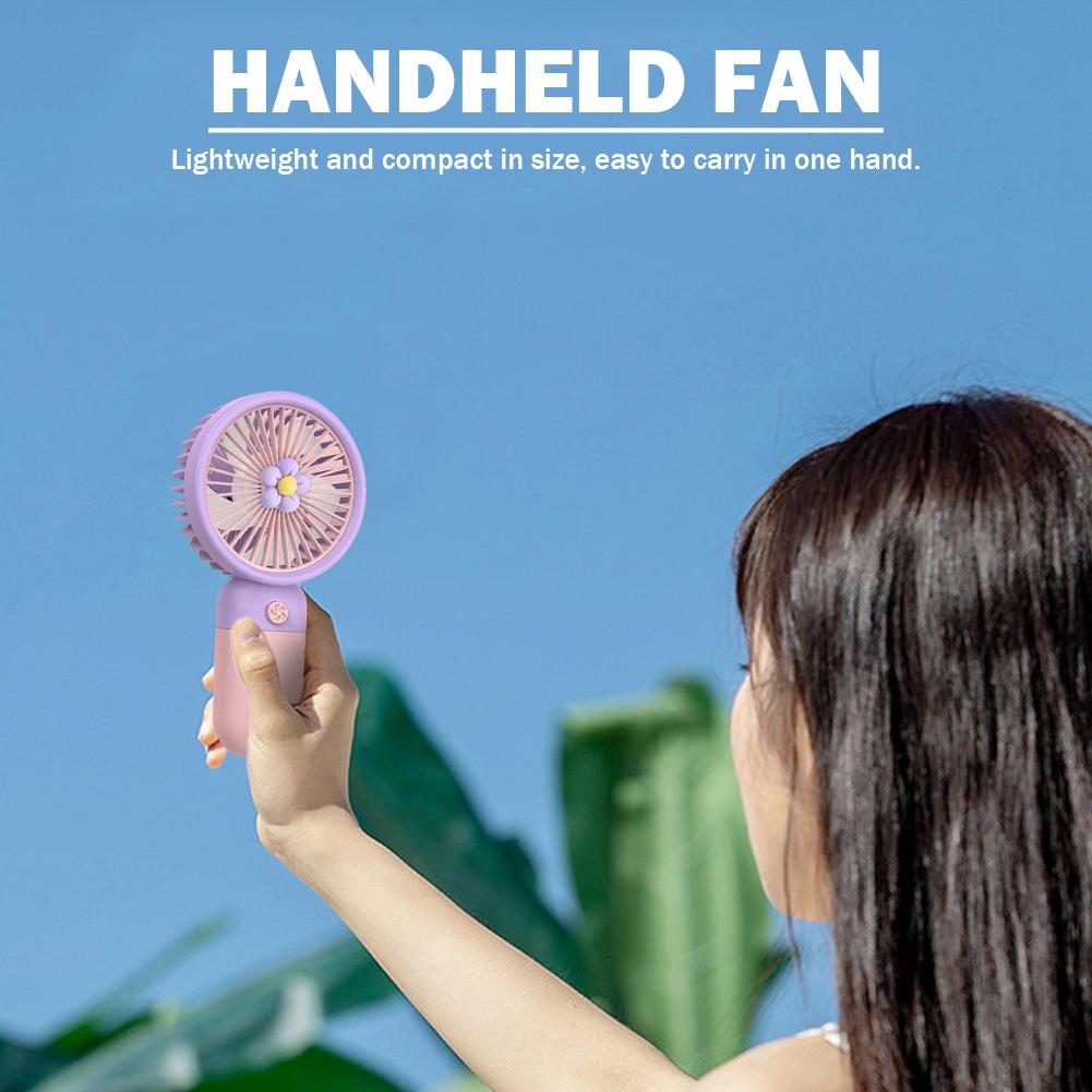Desktop Table Cooling Fan with Detachable Base Personal Cooling Fan Cute Design Desk Cooling Face Fan for Indoor Outdoor Travel