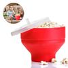 Silicone Microwave Popcorn Bowl with Lid Microwave Popcorn Bucket Kitchen Easy Tools DIY