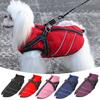 Dog Winter Coat with Zipper Padded Waterproof Jacket Harness Thickened Windproof Snow Jacket for Small Medium Large Dogs