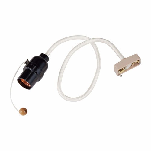 ELPA Cord Set Pull Switch Type Socket Light Bulb 0.5m E26 KP-PL26H(W)