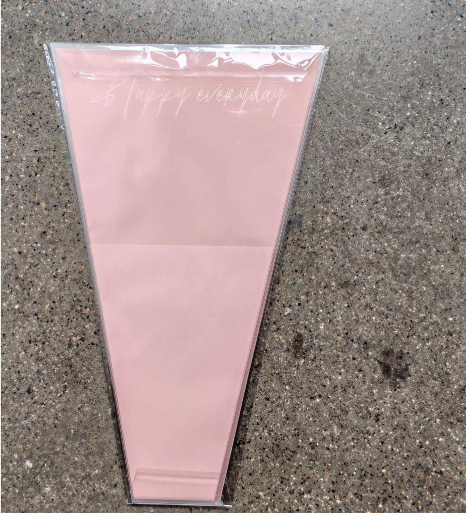 Chinese Style Transparent Floral Packaging Bag - Waterproof Kraft Paper