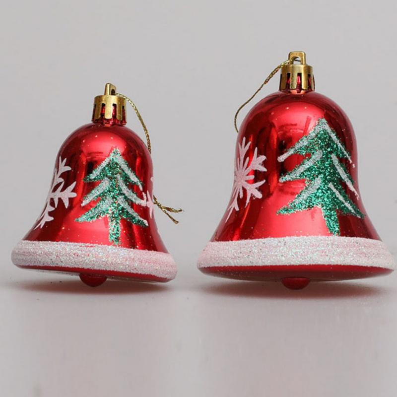 Christmas Plastic Bell Hanging Ornament Christmas Tree Bell Pendent