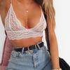 Sexy Wireless Bralette For Women Female Lace Bra Unlined Underwear Fashion Backless Crop Top Wire