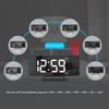 Creative LED Digital Vibration Alarm Clock Multifunctional Sound Vibration Bedside Mirror Clocks with Snooze USB